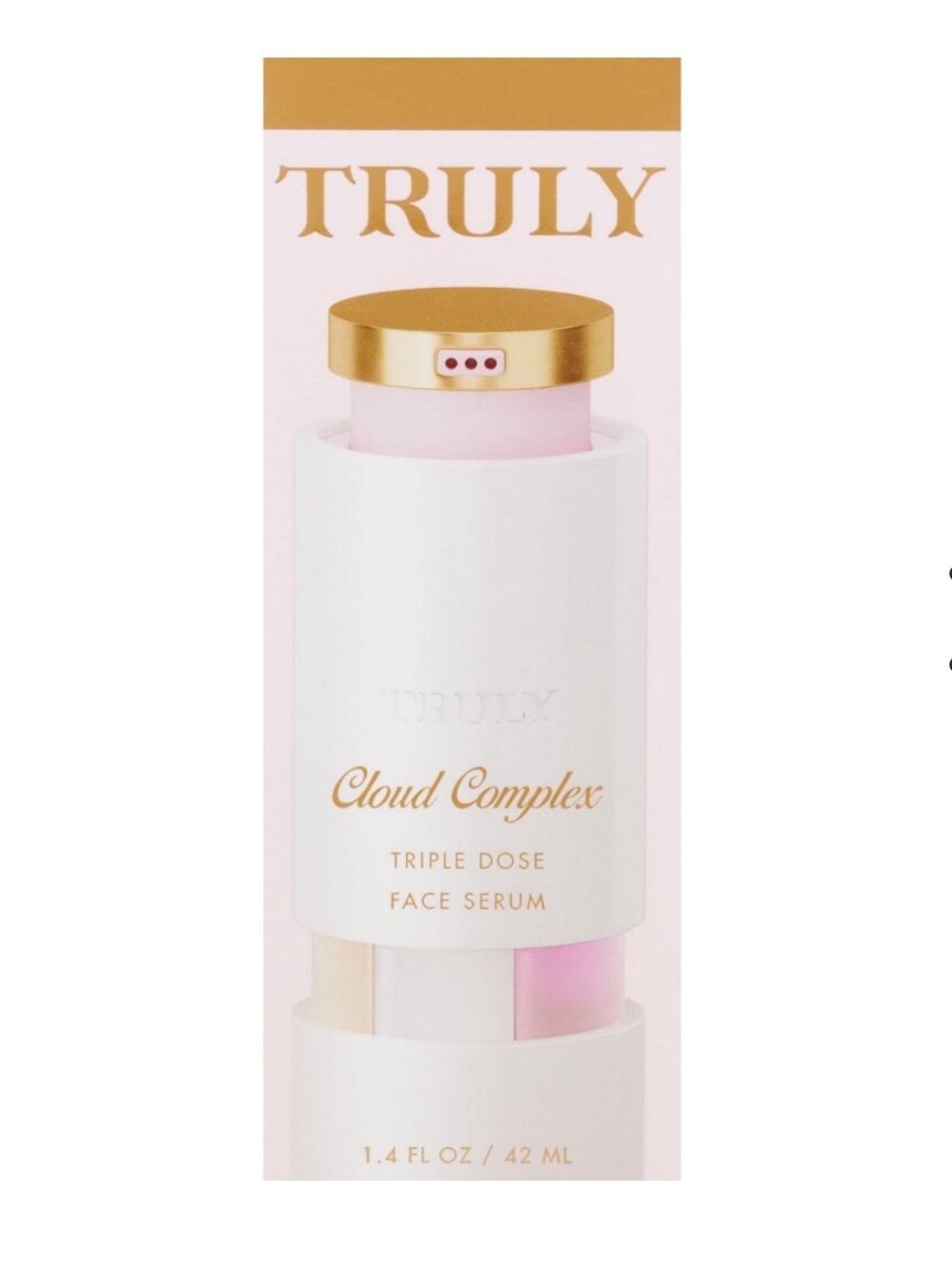TRULY Cloud Complex Face Serum in Pink & Gold